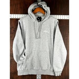 Adidas Fleece Sweatshirt Hoodie Sweater Gray White Womens‎ XS 4-6 Athleisure